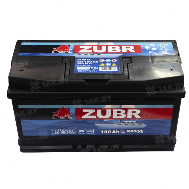 Аккумулятор ZUBR MARINE (100 Ah) , 12 V Обратная, R+ L5 ZM1000 1