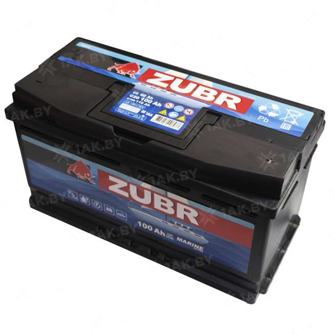 Аккумулятор ZUBR MARINE (100 Ah) , 12 V Обратная, R+ L5 ZM1000 3