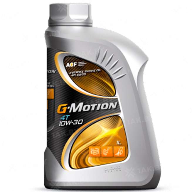 Масло моторное для четырехтактных двигателей G-Motion 4Т 10W-30 1л, Россия 0