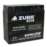 Аккумулятор ZUBR (20 Ah) 260 A, 12 V Обратная, R+ YB19L-BS YB19L-BS (MF)