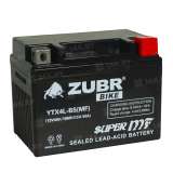 Аккумулятор ZUBR (4 Ah) 50 A, 12 V Обратная, R+ YTX4L-BS YTX4L-BS (MF)