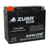Аккумулятор ZUBR (20 Ah) 270 A, 12 V Прямая, L+ YT20-4 YT20-4 (MF)