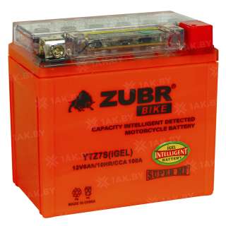 Аккумулятор для мотоцикла ZUBR (6 Ah) 100 A, 12 V Обратная, R+ YTZ7S YTZ7S (iGEL) Аккумулятор для мотоцикла ZUBR (6 Ah) 100 A, 12 V Обратная, R+ YTZ7S YTZ7S (iGEL)