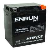 Аккумулятор ENRUN (30 Ah) 400 A, 12 V Обратная, R+ YB30L-BS YB30L-BS (MF)