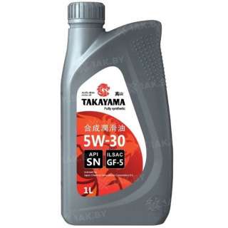 Масло моторное синтетическое TAKAYAMA SAE 5W-30 ILSAC GF-5, 1 л., Россия