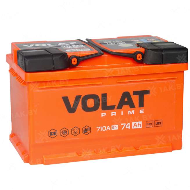 Аккумулятор VOLAT Prime (74 Ah) 710 A, 12 V Прямая, L+ LB3 VP741 0