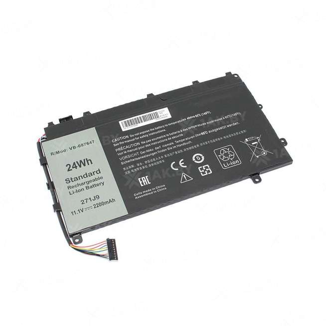 Аккумулятор для ноутбуков DELL 7350 (Latitude 13 p/n:0GWV47) 11.1 V 2.2 Ah арт. 087647 0
