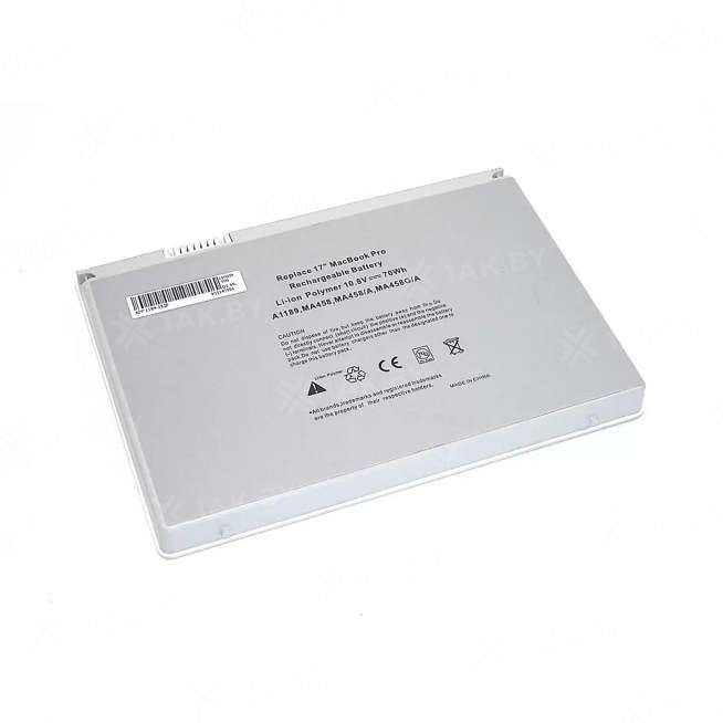 Аккумулятор для ноутбуков APPLE 17&#039;&#039; A1261 (2008) (MacBook Pro p/n:A1189) 10.8 V 6.5 Ah арт. 065033 0