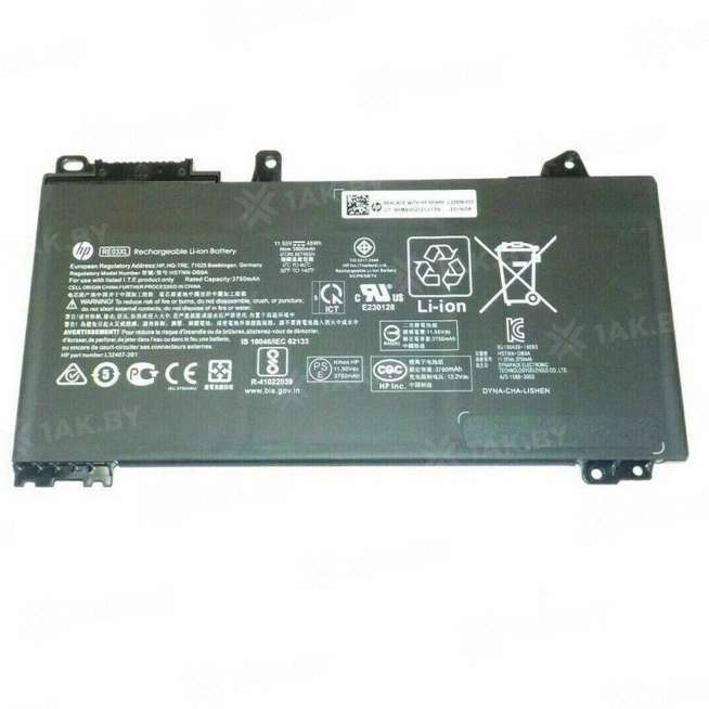 Аккумулятор для ноутбуков HP ( p/n:) 11.55 V 3.9 Ah арт. NBB-00-00014298 0