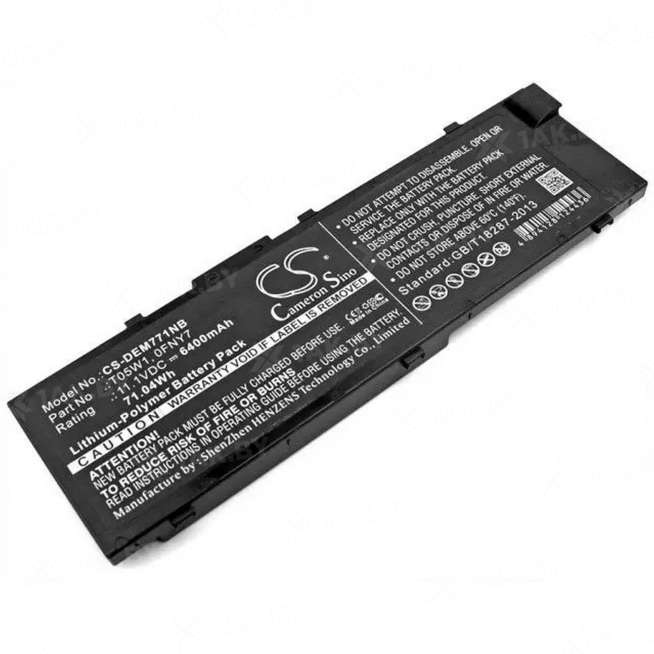 Аккумулятор для ноутбуков DELL 15 (M7510) (Precision p/n:0FNY7) 11.1 V 6.4 Ah арт. BT-1261 0