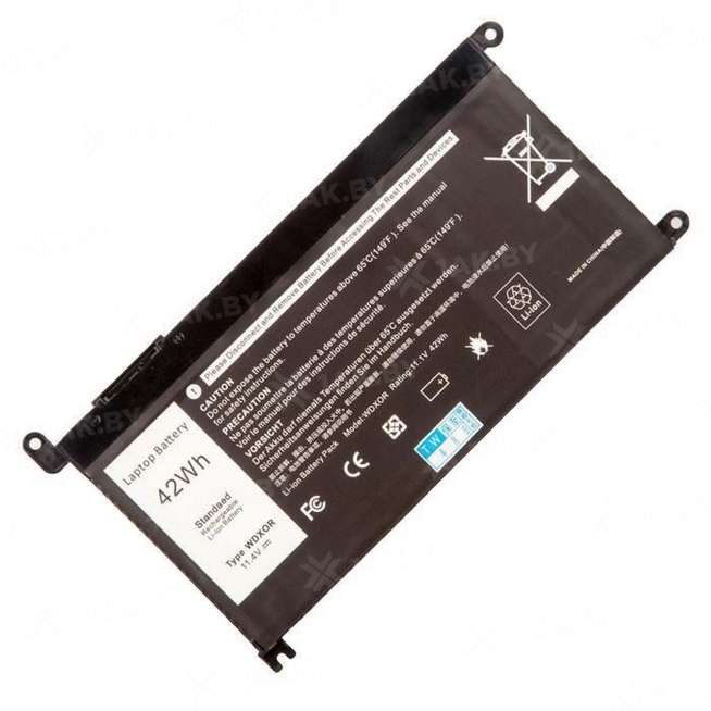 Аккумулятор для ноутбуков DELL 5538 (Inspiron 15 p/n:0WDX0R) 11.4 V 3.5 Ah арт. P-880937 0
