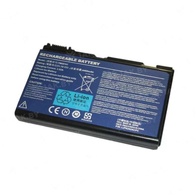 Аккумулятор для ноутбуков ACER 5120 (Extensa p/n:3UR18650Y-2-INV-10) 10.8-11.34 V 4.4 Ah арт. 002901 0
