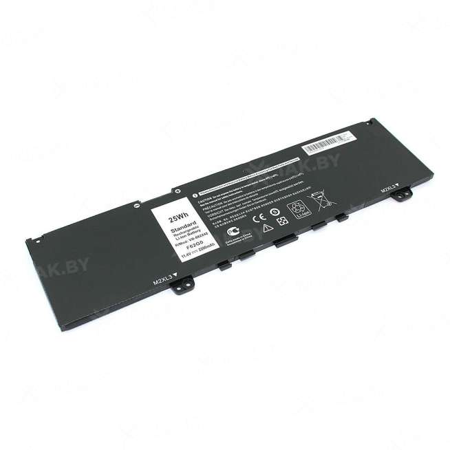 Аккумулятор для ноутбуков DELL 5370 (Inspiron 13 p/n:F62G0) 11.4 V 2.2 Ah арт. 082242 0