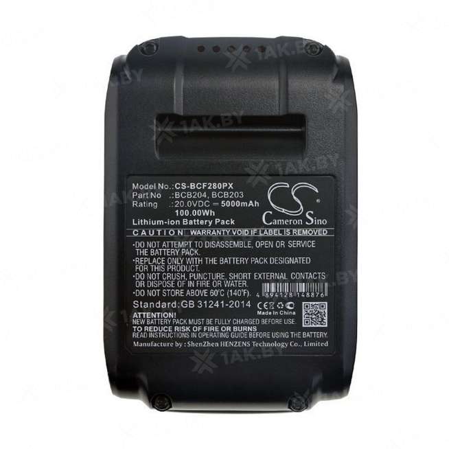 Аккумулятор для электроинструмента BOSTITCH 15 GA FN ANGLED (FINISH NAILER p/n:BCB203) 20 V 5 Ah арт. CS-BCF280PX 0