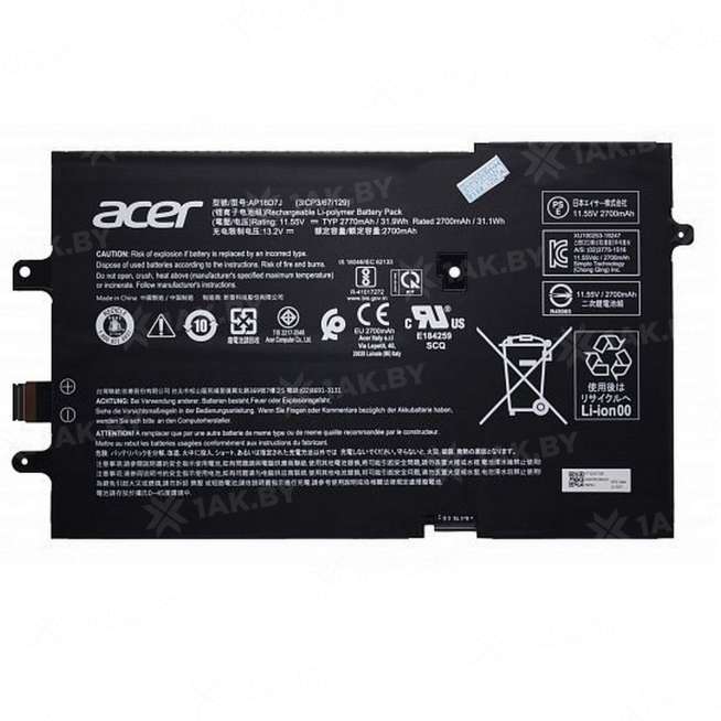 Аккумулятор для ноутбуков ACER 7 SF714-52 (Swift p/n:AP18D7J) 11.55 V 2.77 Ah арт. BAT-AC-56 0