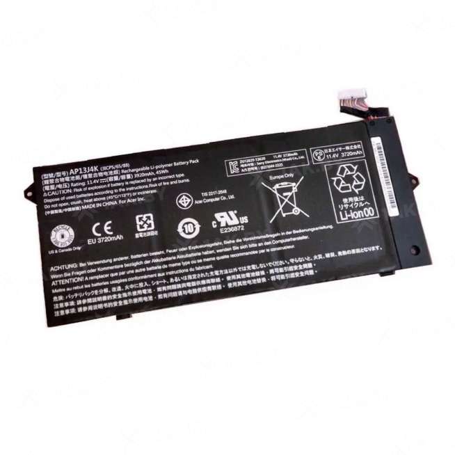 Аккумулятор для ноутбуков ACER 11 (C720) (Chromebook p/n:3ICP5/65/88) 11.4 V 3.92 Ah арт. BAT-AC-85 0