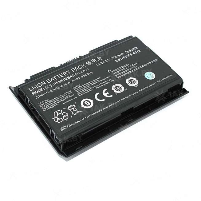 Аккумулятор для ноутбуков CLEVO P150 (P Series p/n:6-87-X510S-4D7) 14.8 V 5.2 Ah арт. 080988 0