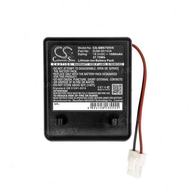 Аккумулятор для пылесосов SAMSUNG SS7550 (SS Series p/n:DJ96-00142A) 18.5 V 1.5 Ah арт. CS-SMS755VX 0