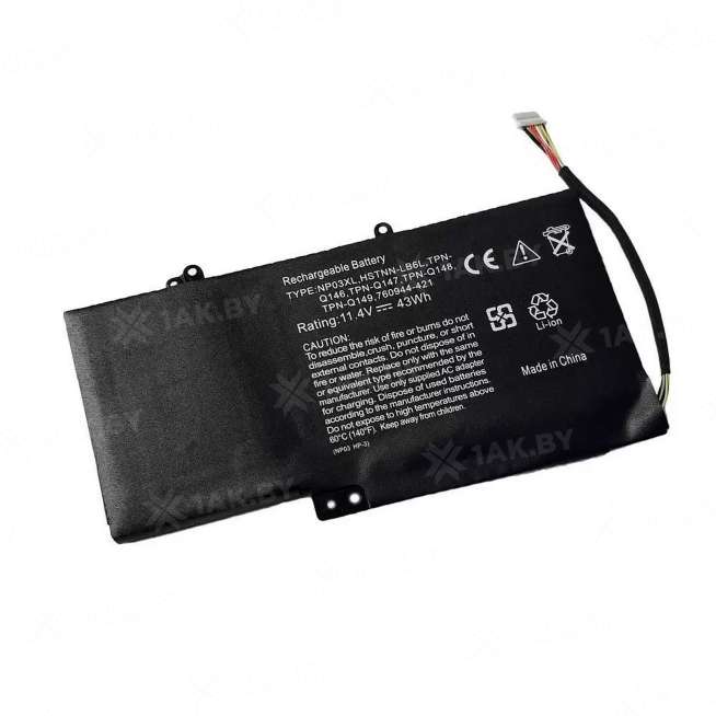 Аккумулятор для ноутбуков HP ( p/n:) 11.4 V 3.72 Ah арт. TOP-102891 0