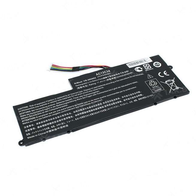 Аккумулятор для ноутбуков ACER E3-112-C1KV (Aspire p/n:AC13C34) 11.4 V 2.2 Ah арт. 080882 0