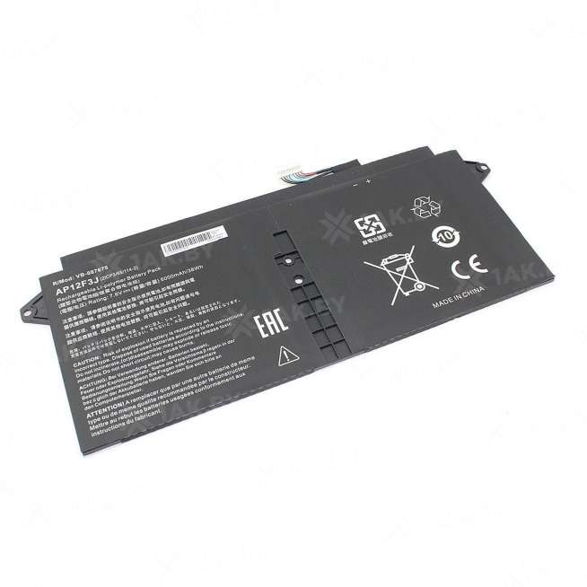 Аккумулятор для ноутбуков ACER S7-391-53314G12aws (Aspire p/n:AP12F3J) 7.6 V 5 Ah арт. 087675 0