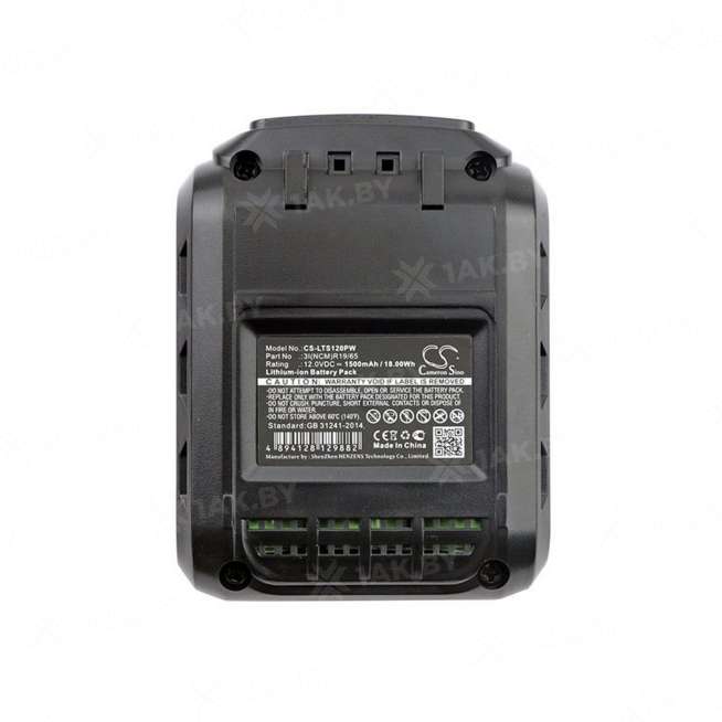 Аккумулятор для электроинструмента LUX-TOOLS ABS-12-Li (ABS Series p/n:3I(NCM)R19/65) 12 V 1.5 Ah арт. CS-LTS120PW 0