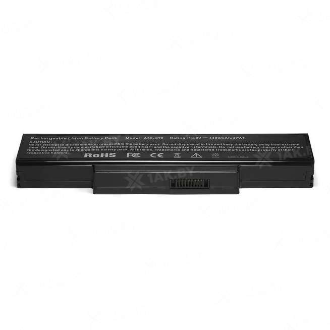 Аккумулятор для ноутбуков ASUS A72D (A Series p/n:A32-K72) 10.8 V 4.4 Ah арт. TOP-94693 0