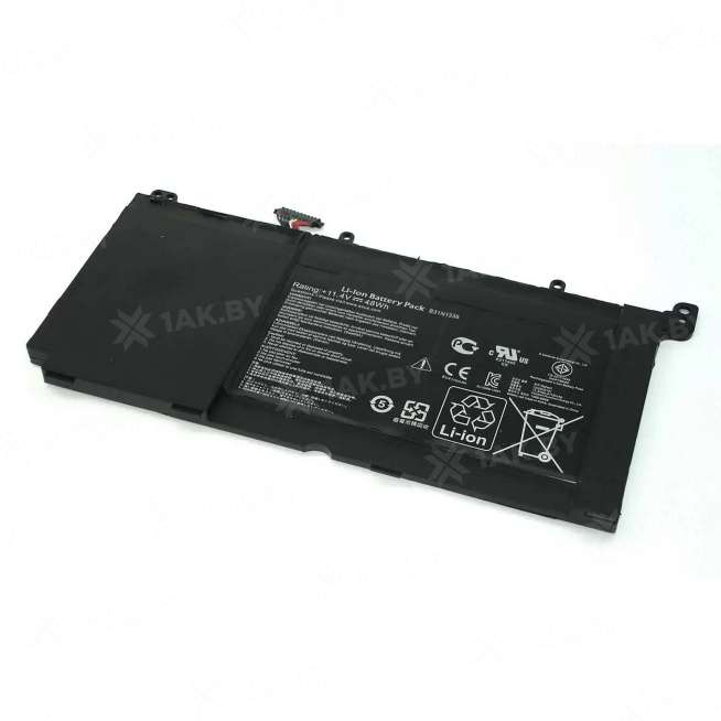 Аккумулятор для ноутбуков ASUS S551L (VivoBook p/n:B31N1336) 11.4 V 4.21 Ah арт. 014367 0