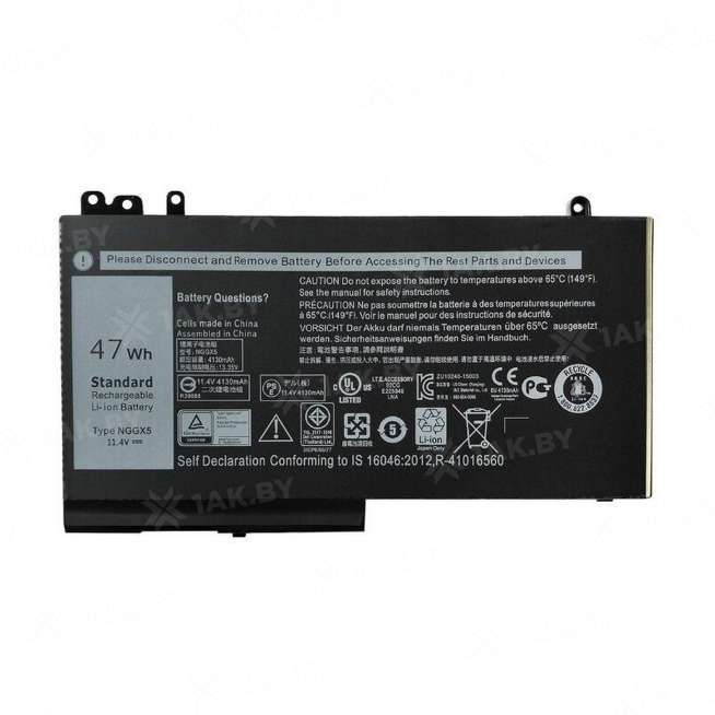 Аккумулятор для ноутбуков DELL E5470 (Latitude p/n:JY8D6) 11.4 V 3 Ah арт. NBB-00-00014891 0