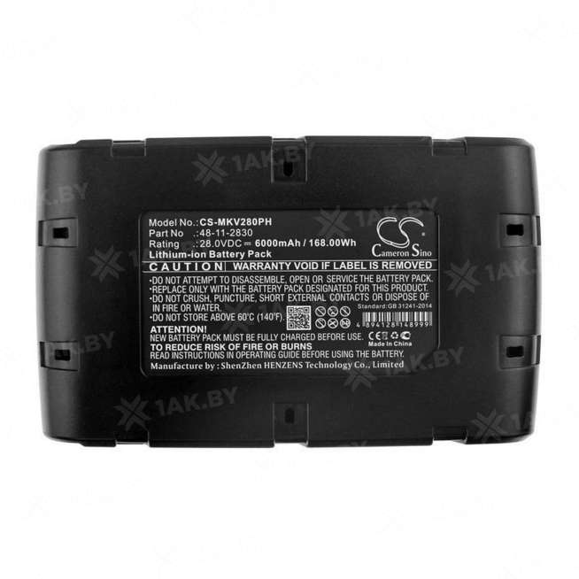 Аккумулятор для электроинструмента MILWAUKEE HD28 AG-115-0 (HD Series p/n:49-24-0185) 28 V 6 Ah арт. CS-MKV280PH 0
