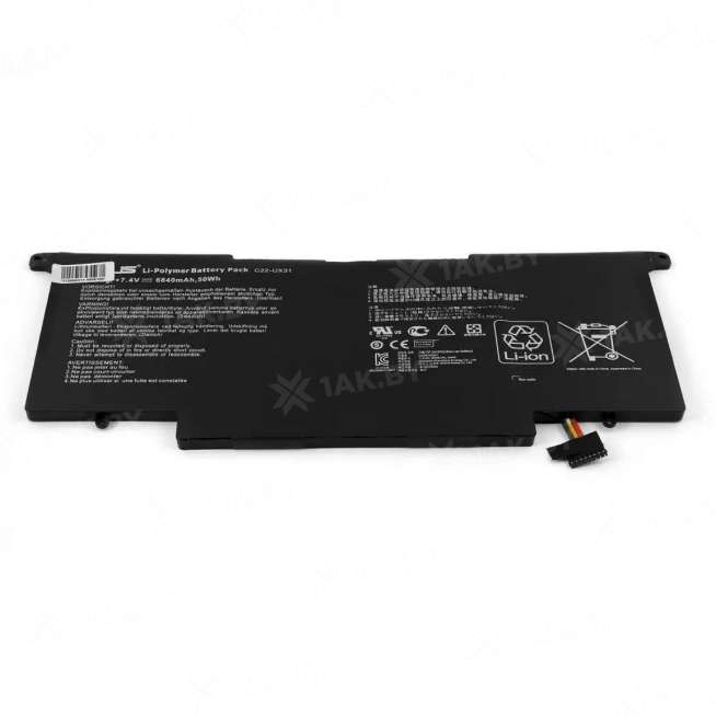 Аккумулятор для ноутбуков ASUS UX31A (UX Series p/n:C22-UX31) 7.4 V 6.8 Ah арт. TOP-102158 0
