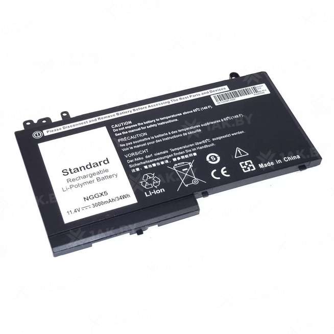 Аккумулятор для ноутбуков DELL 12 E5270 (Latitude p/n:NGGX5) 11.4 V 3 Ah арт. 064923 0