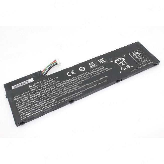 Аккумулятор для ноутбуков ACER M3-581PT (Aspire p/n:AP12A3i) 11.1 V 4.5 Ah арт. 087669 0