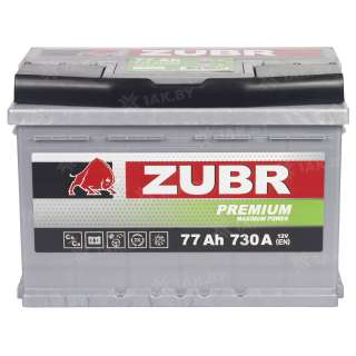 Аккумулятор ZUBR Premium (77 Ah) 730 A, 12 V Обратная, R+ LB3 ZU770P Аккумулятор ZUBR Premium (77 Ah) 730 A, 12 V Обратная, R+ LB3 ZU770P