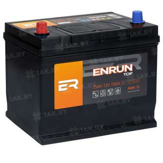Аккумулятор ENRUN TOP Asia (75 Ah) 740 A, 12 V Прямая, L+ D26 EN751JP 0