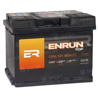 Аккумулятор ENRUN TOP (52 Ah) 480 A, 12 V Обратная, R+ LB1 EN520P 0