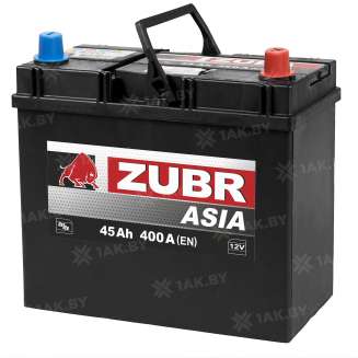 Аккумулятор ZUBR Ultra Asia (45 Ah) 400 A, 12 V Прямая, L+ B24 ZU451JS 2