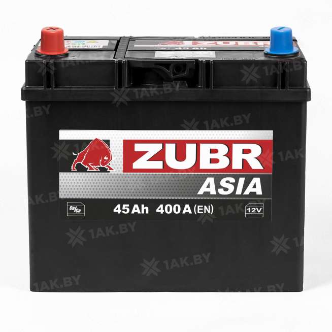 Аккумулятор ZUBR Ultra Asia (45 Ah) 400 A, 12 V Обратная, R+ B24 ZU450JS 0
