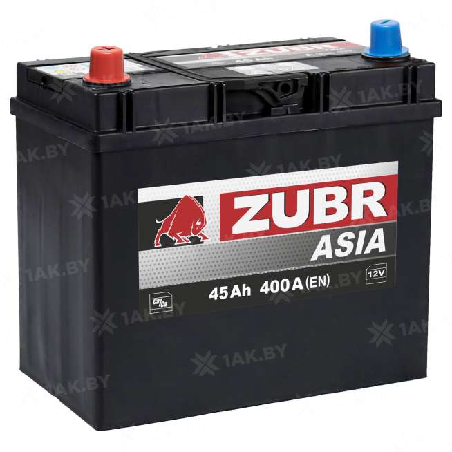 Аккумулятор ZUBR Ultra Asia (45 Ah) 400 A, 12 V Обратная, R+ B24 ZU450JS 2