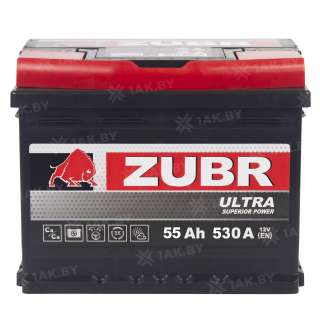 Аккумулятор ZUBR Ultra (55 Ah) 530 A, 12 V Прямая, L+ L2 ZU551S Аккумулятор ZUBR Ultra (55 Ah) 530 A, 12 V Прямая, L+ L2 ZU551S