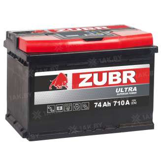 Аккумулятор ZUBR Ultra (74 Ah) 710 A, 12 V Обратная, R+ LB3 ZU740S 1