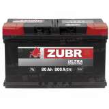 Аккумулятор ZUBR Ultra (80 Ah) 800 A, 12 V Обратная, R+ L4 ZU800S