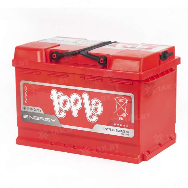 Аккумулятор TOPLA Energy (75 Ah) 750 A, 12 V Прямая, L+ L3 108375 0