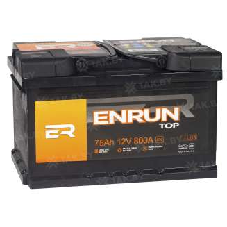 Аккумулятор ENRUN TOP (78 Ah) 800 A, 12 V Обратная, R+ LB3 0