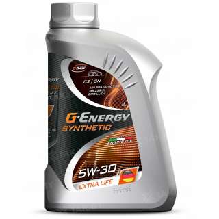Масло моторное G-Energy Synthetic Extra Life 5W-30 1л, Россия