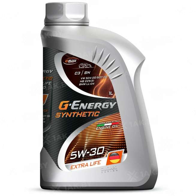 Масло моторное G-Energy Synthetic Extra Life 5W-30 1л, Россия 0