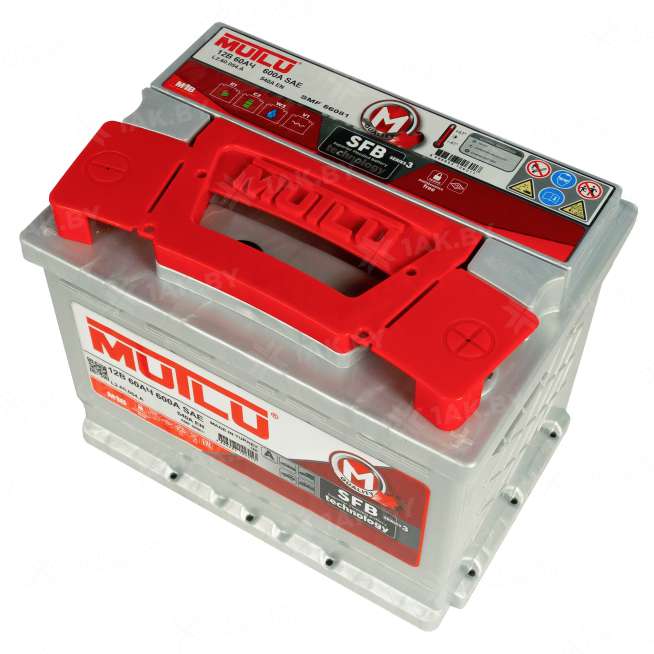 Аккумулятор MUTLU (60 Ah) 540 A, 12 V Обратная, R+ L2 L2.60.054.A 2