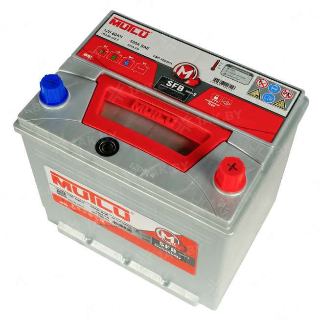 Аккумулятор MUTLU (60 Ah) 520 A, 12 V Обратная, R+ D23 D23.60.052.C 2