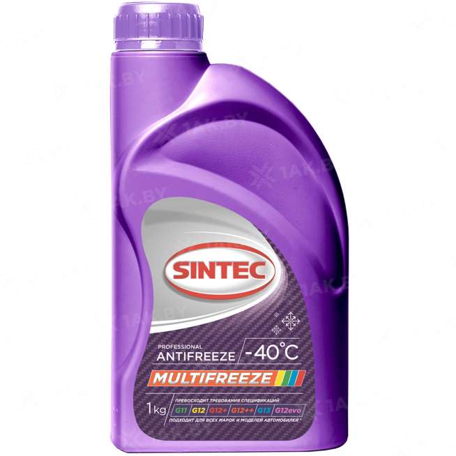 Охлаждающая жидкость Sintec ANTIFREEZE MULTIFREEZE, 1кг, Россия 0