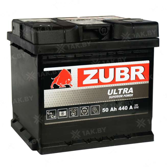 Аккумулятор ZUBR Ultra (50 Ah) 440 A, 12 V Обратная, R+ L1 ZU500S 0